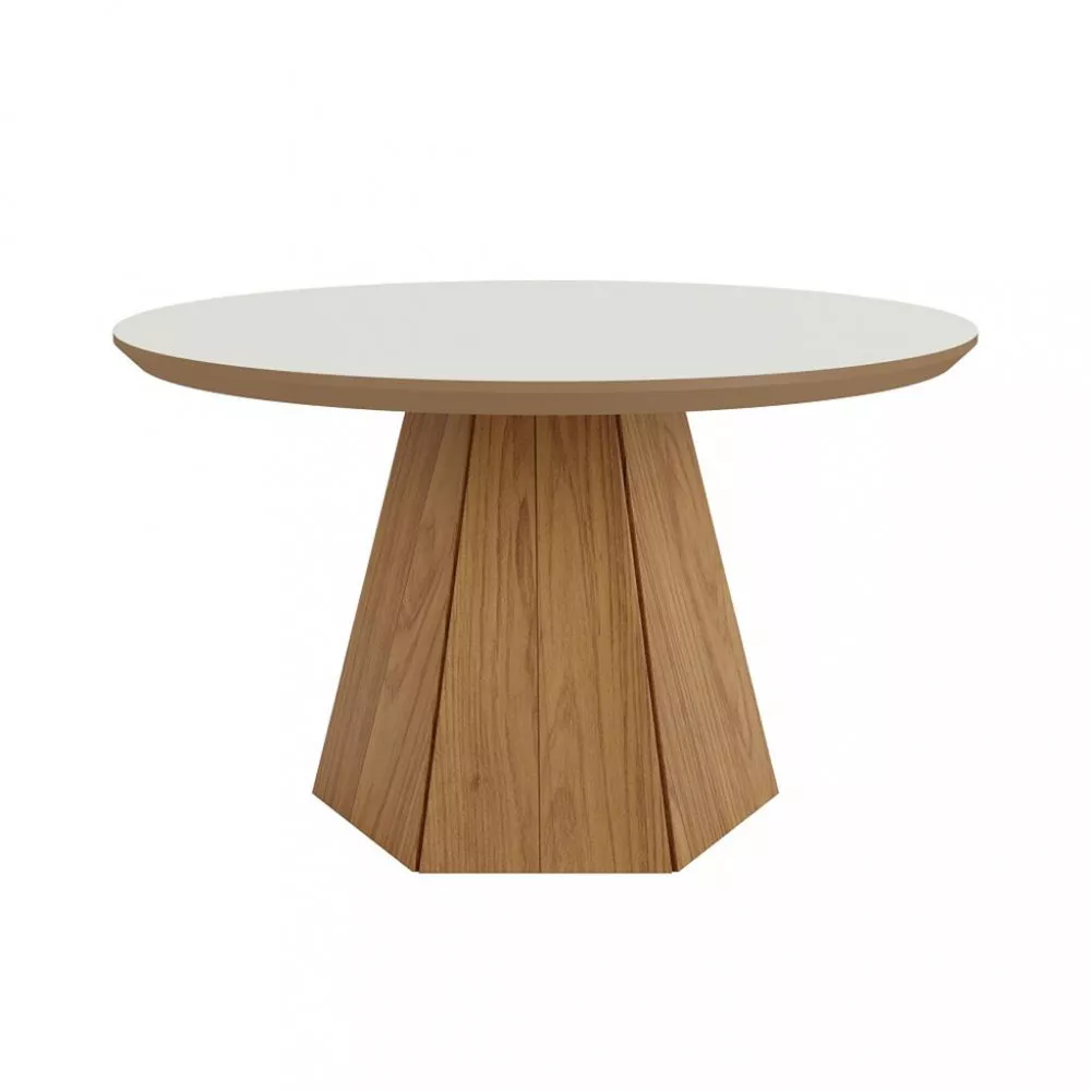 Mesa de Centro Base Hexagonal MDF 70cm Dalla Costa