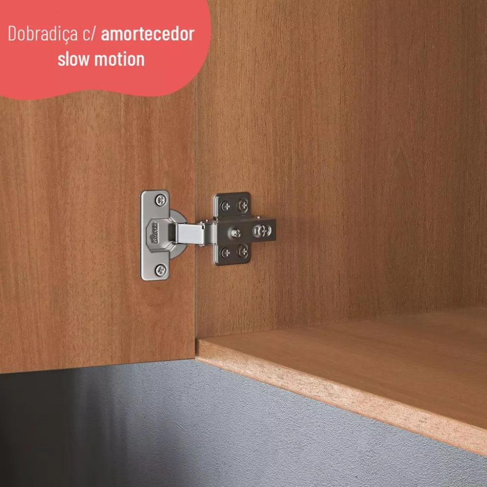 Armário Aéreo 3 Portas 120cm Sálvia Telasul