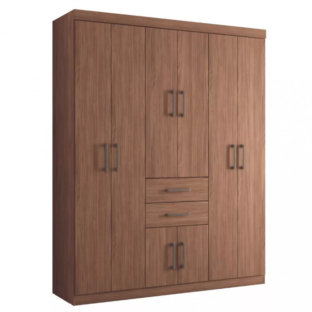 Guarda Roupa Casal 8 Portas 2 Gavetas Verona Santos Andira