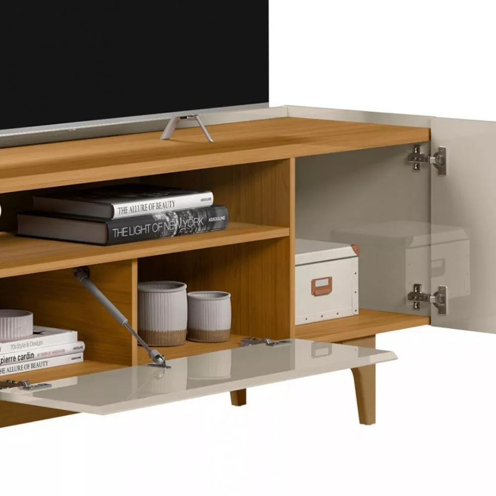 Rack para TV até 75 Polegadas 3 Portas Orlando Linea Brasil