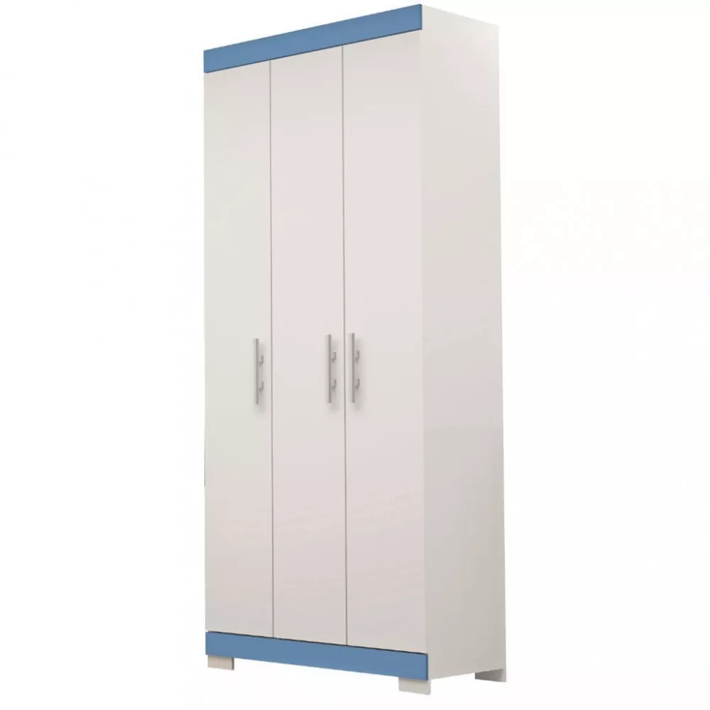 Image 1 of 5 of Guarda Roupas Solteiro 3 Portas 2 Gavetas Flex Lana ACP