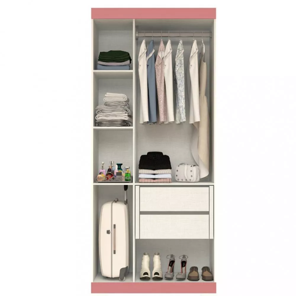 Image 2 of 5 of Guarda Roupas Solteiro 3 Portas 2 Gavetas Flex Lana ACP