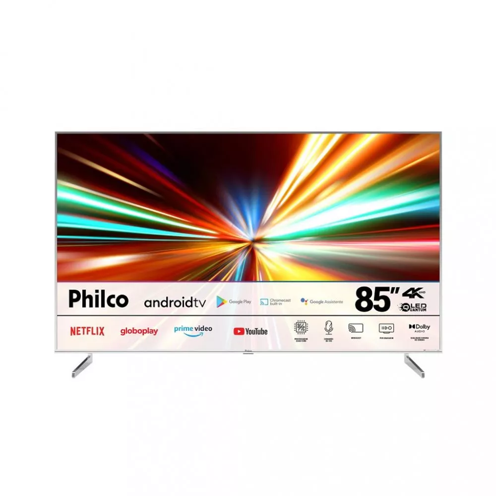 Smart TV Philco 85 Polegadas QLED PTV85F8TAGCM