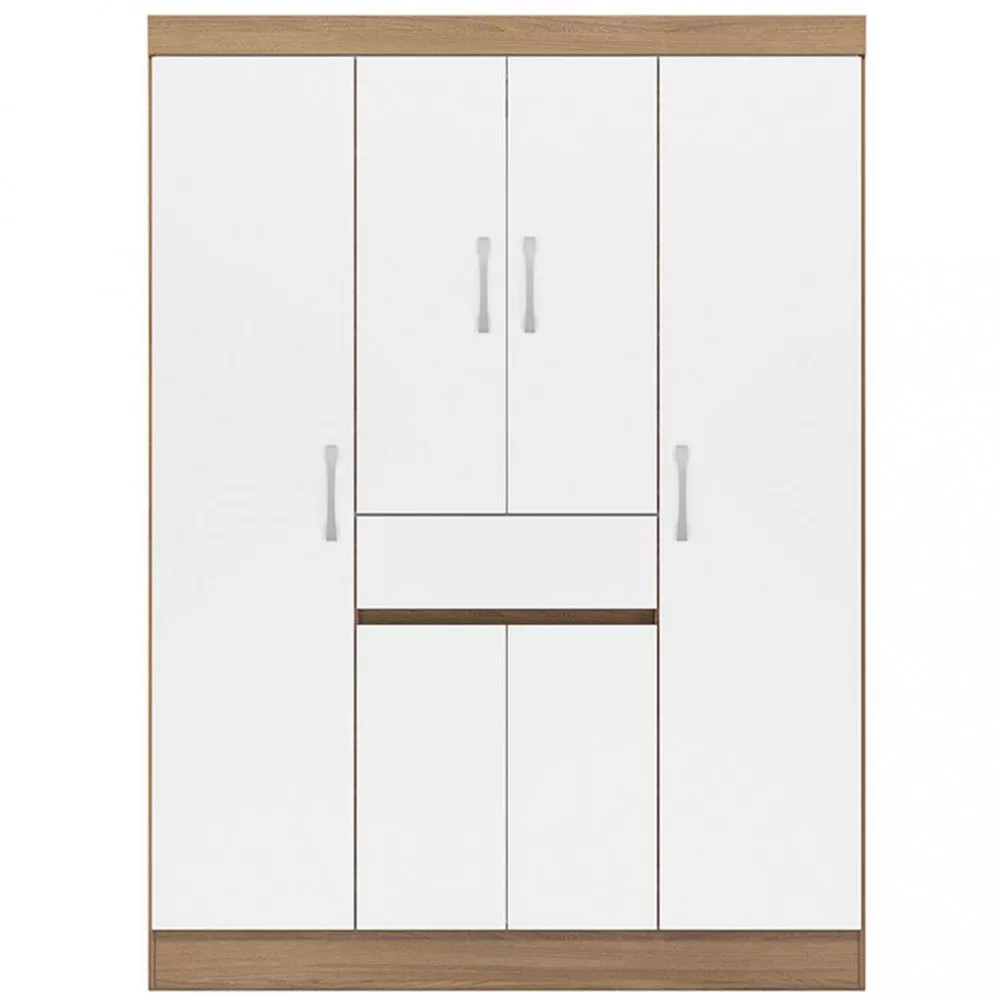 Guarda Roupa Solteiro 6 Portas 1 Gaveta Vidal Demobile