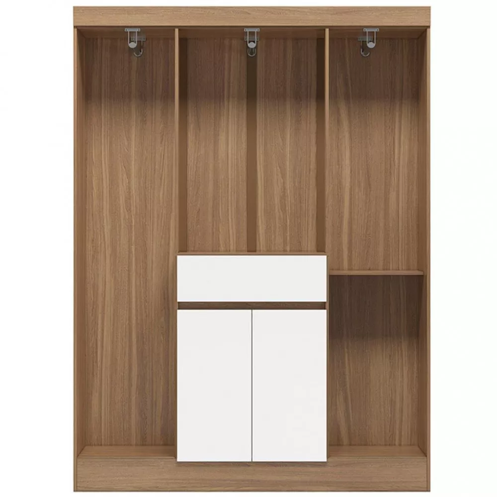 Guarda Roupa Solteiro 6 Portas 1 Gaveta Vidal Demobile
