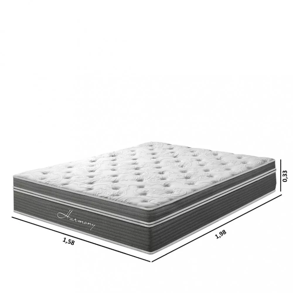 Colchão Queen 158cm Molas Ensacadas Euro Turn-Free Umaflex