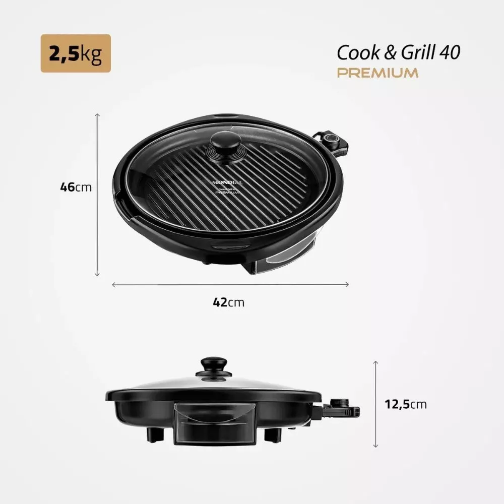 Grill Premium Cook e Grill Mondial G-03