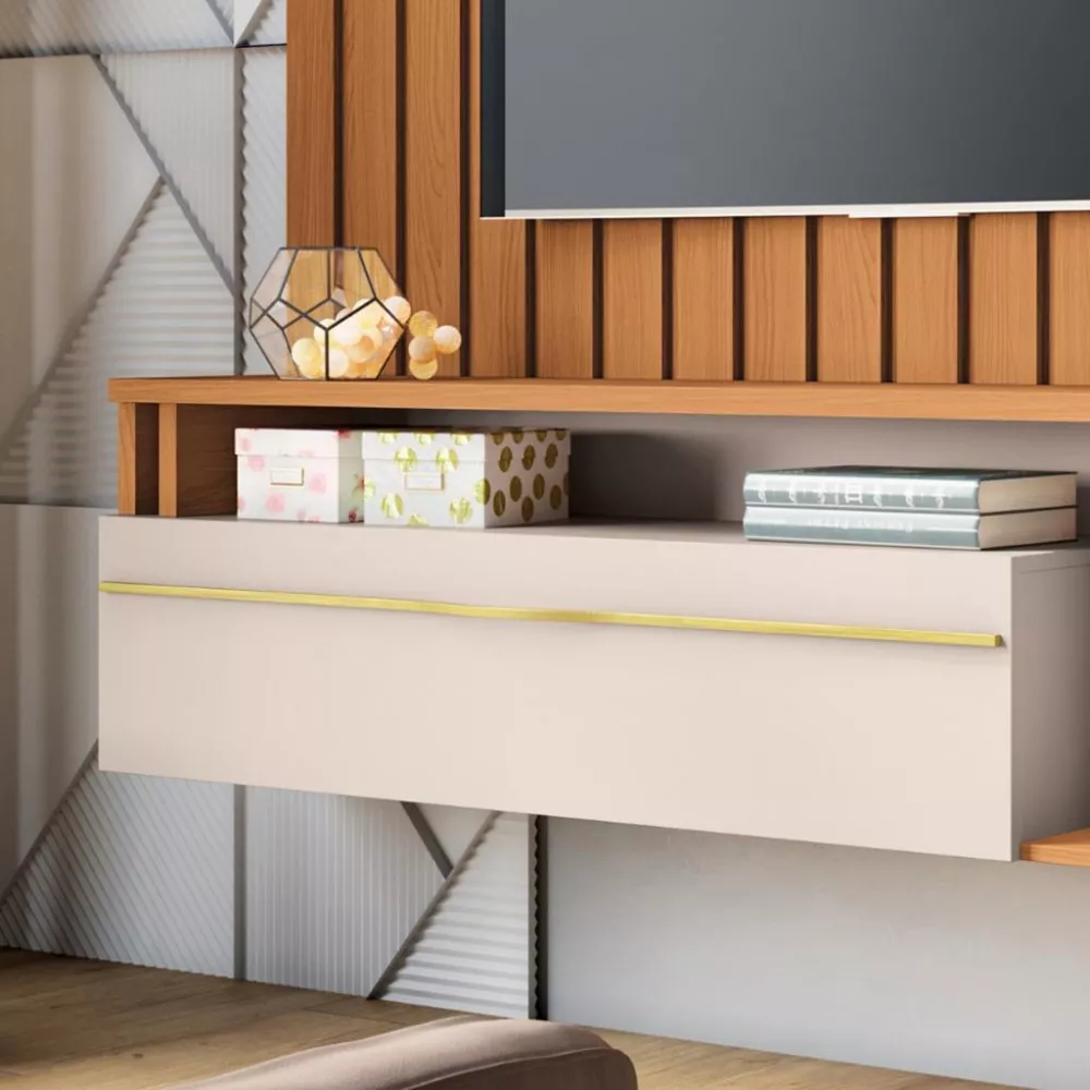 Painel Ripado para TV até 55 Polegadas 1 Porta Self HB Móveis