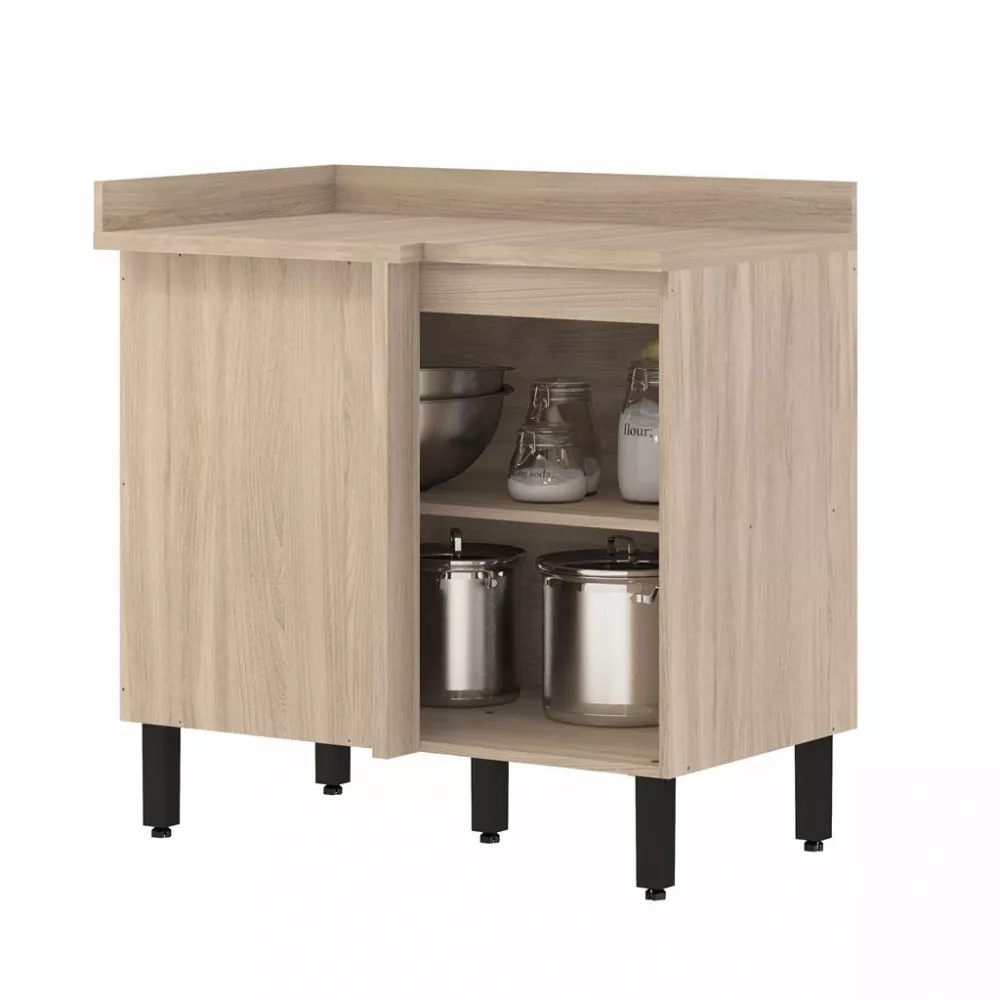 Balcão Canto Reto 1 Porta 90cm Firenze Demobile