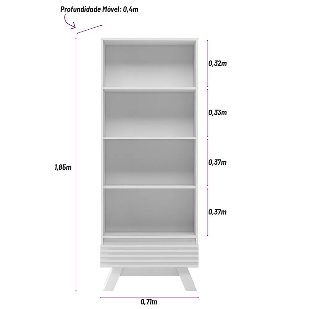 Cristaleira Retrô 2 Portas Marsala Linea Brasil