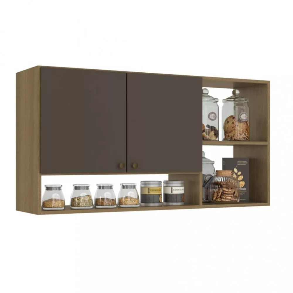 Armário Aéreo 2 Portas 120cm Magnolia THB