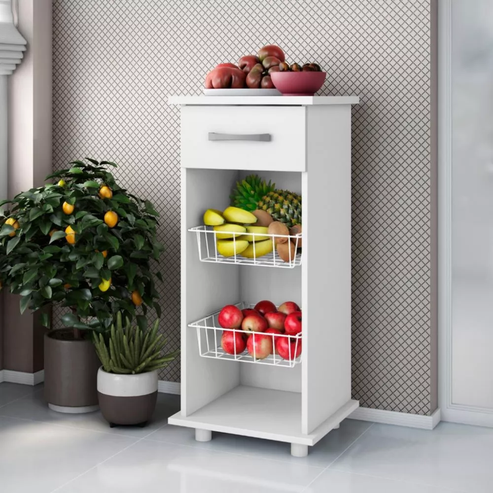 Fruteira 2 Cestos 1 Gaveta Régia Aramóveis