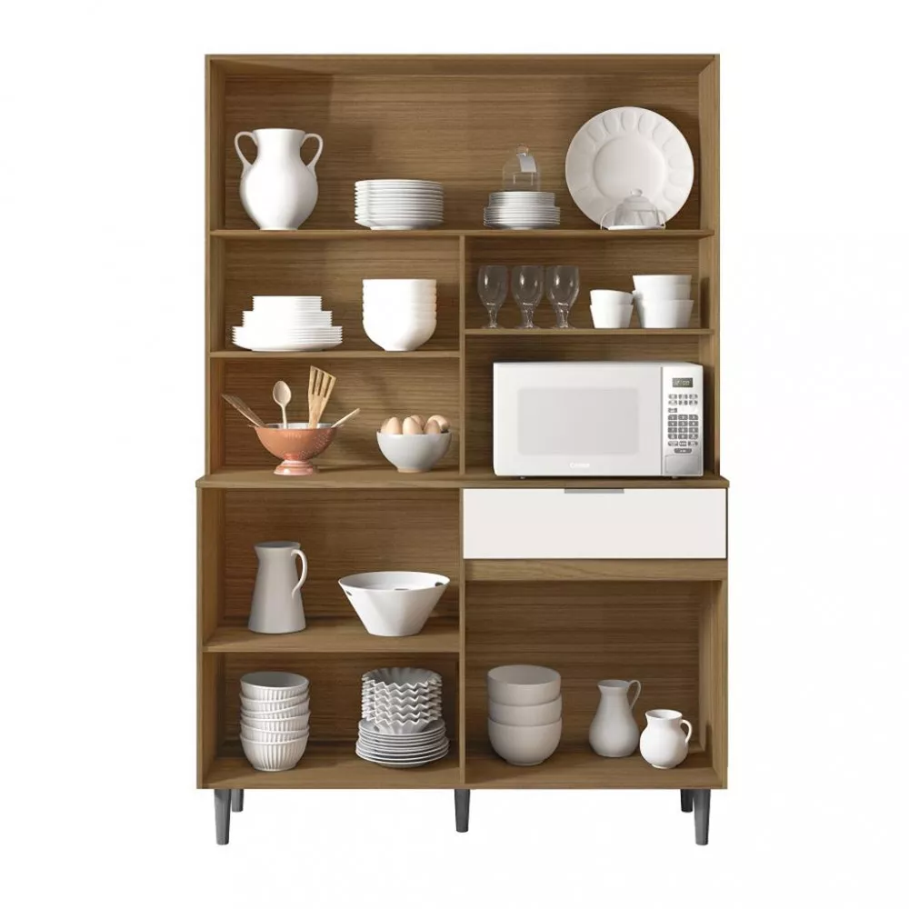 Cozinha Compacta 8 Portas 1 Gaveta Laila Poliman