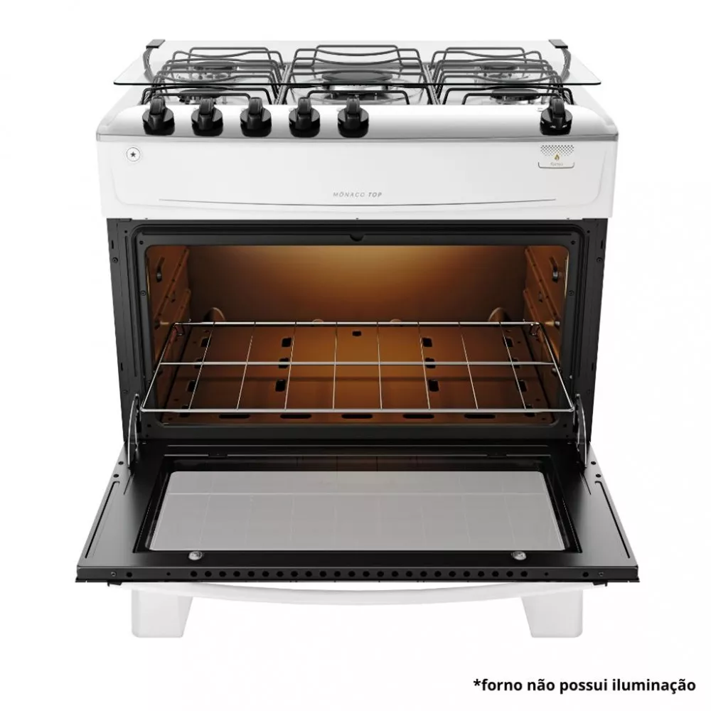 Fogão 5 Bocas Atlas Mônaco Top Acendimento Automático