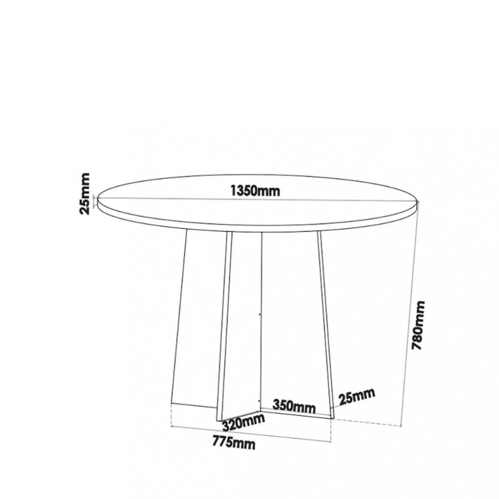 Image 2 of 4 of Conjunto Sala de Jantar Mesa Canadá 6 Cadeiras Rubi Viero
