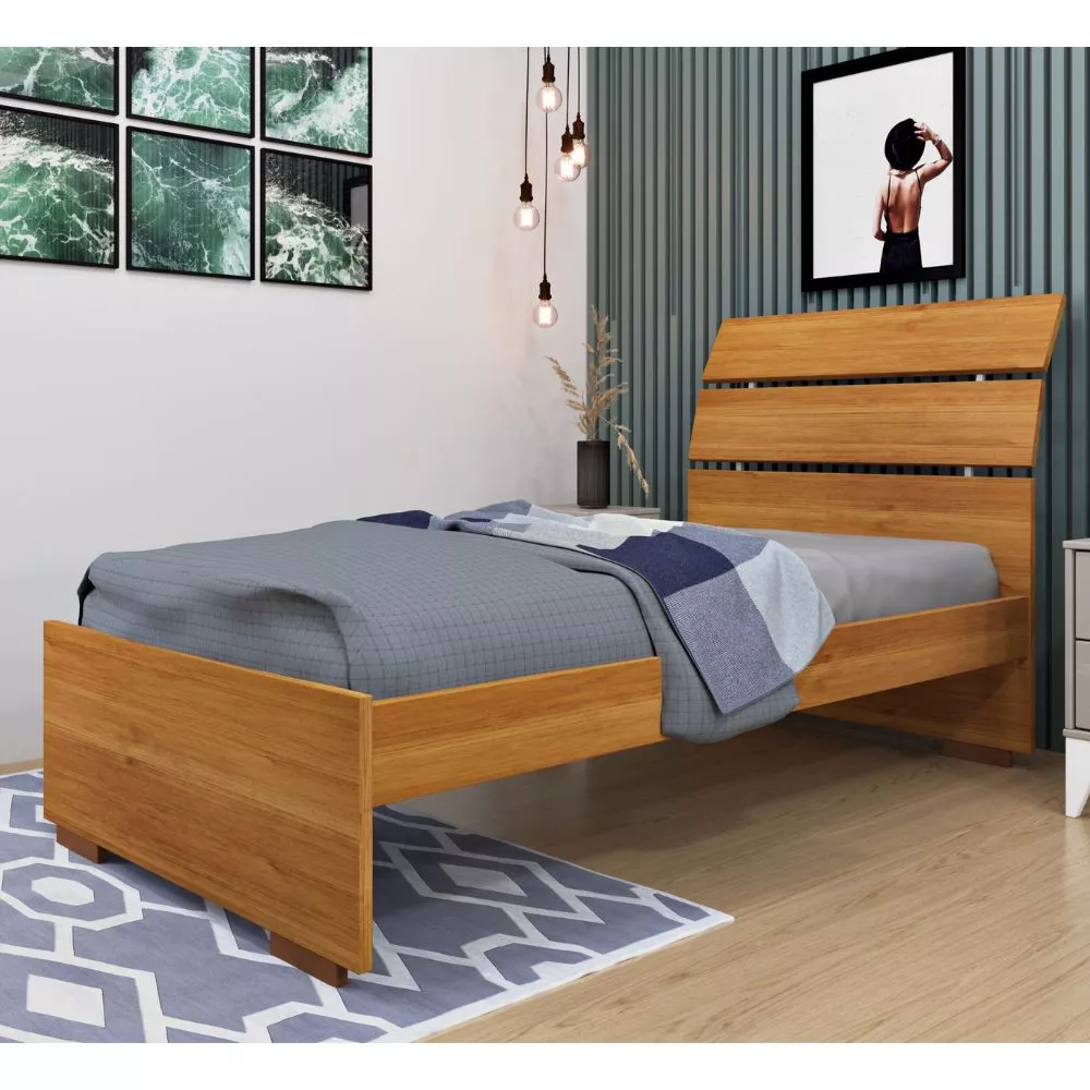 Cama Solteiro MDF Premium Tcil