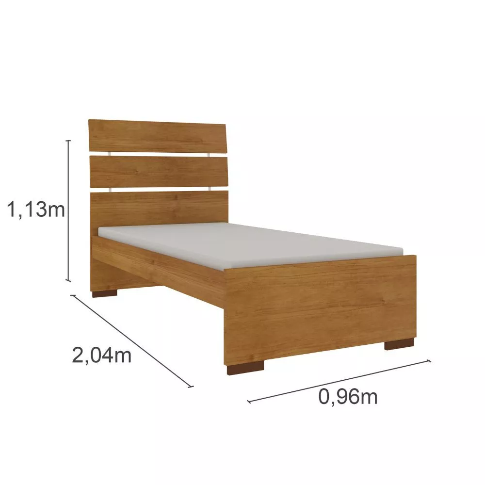 Cama Solteiro MDF Premium Tcil