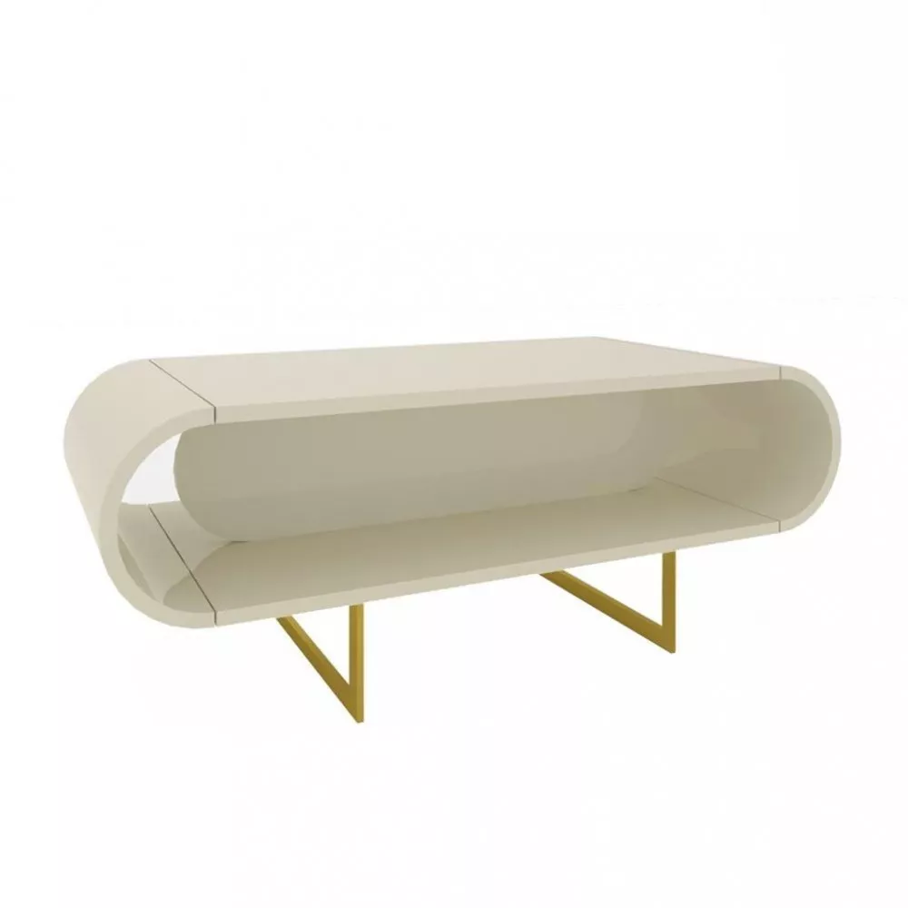 Mesa de Centro Com Pés de Ferro Nobre Gelius