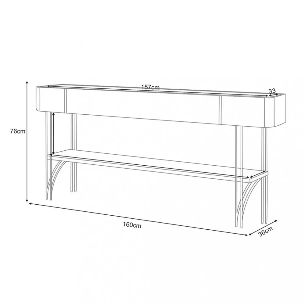 Aparador 160cm Vivant HB Móveis