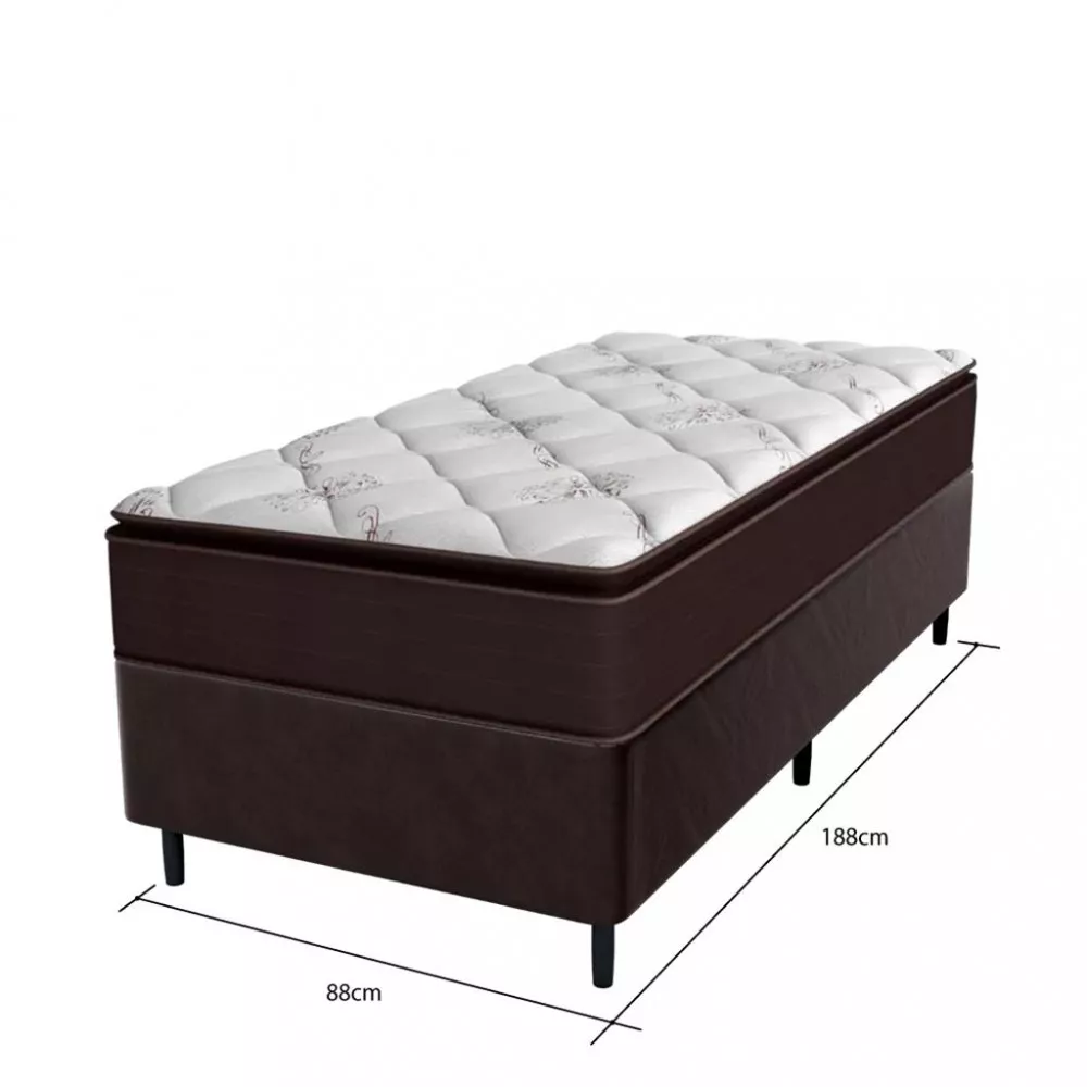 Cama Box Solteiro 88cm Molas Ensacadas Multiflex 2CEN Umaflex