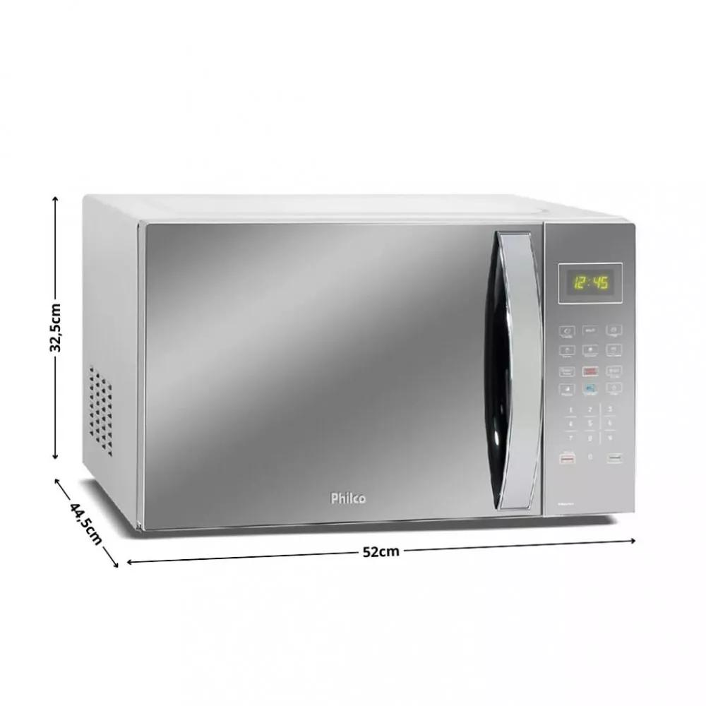 Micro-ondas Philco PMO37ES Limpa Fácil Espelhado 37L