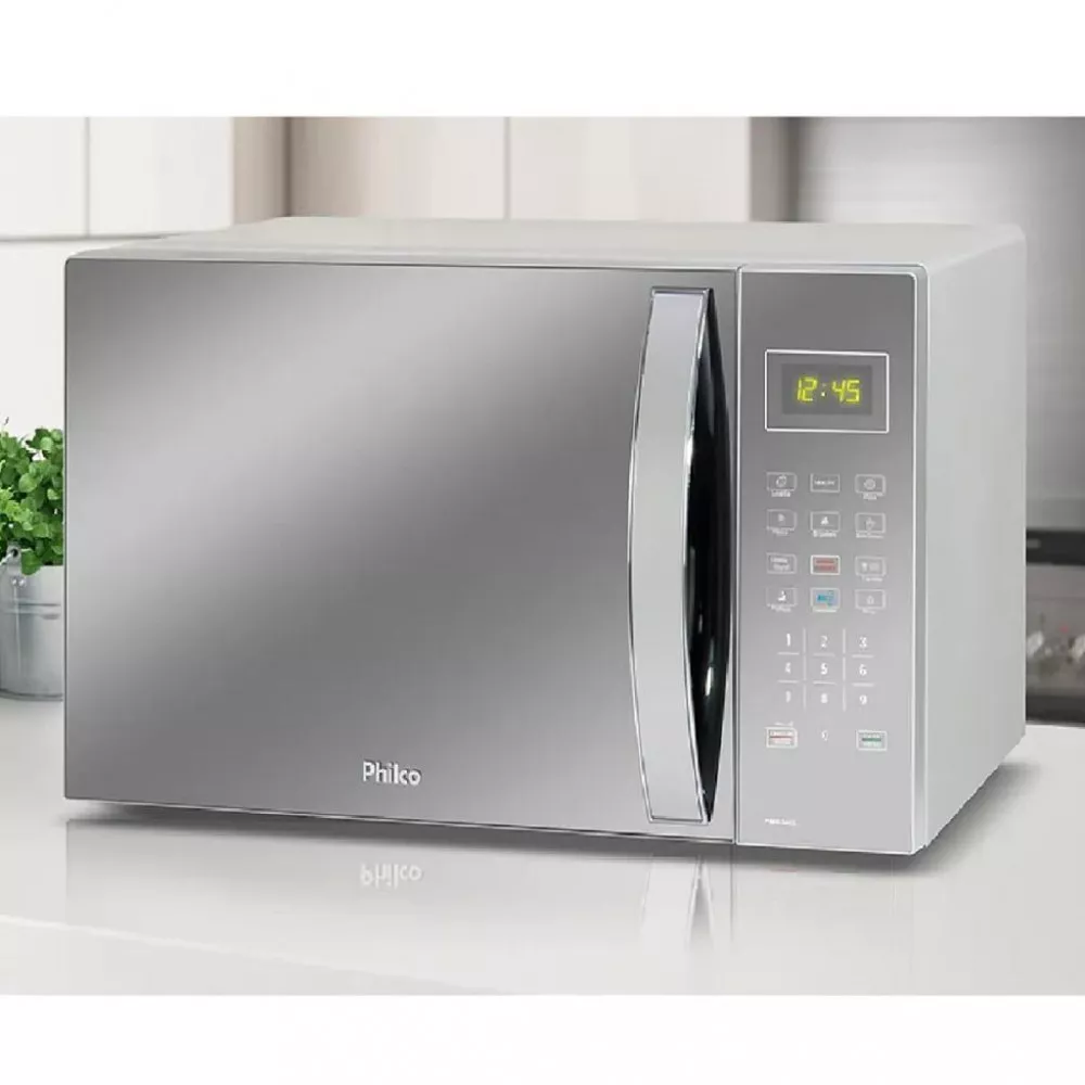 Micro-ondas Philco PMO37ES Limpa Fácil Espelhado 37L