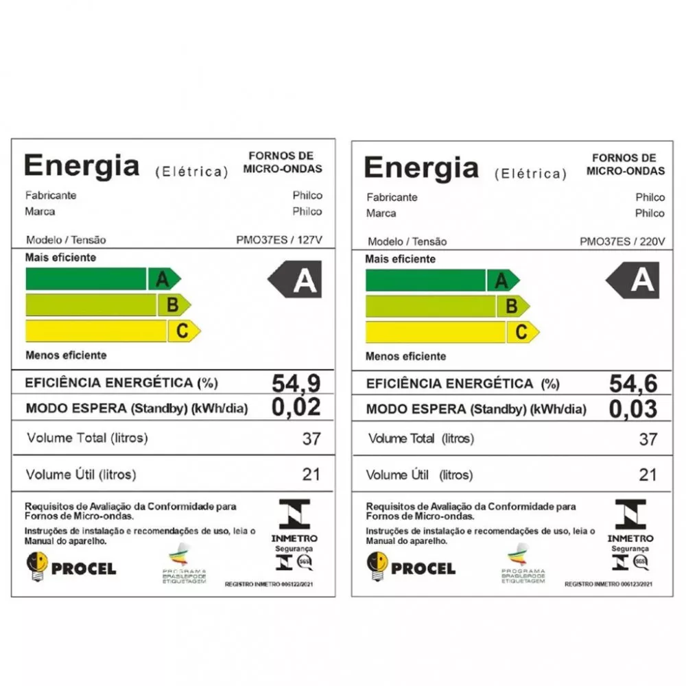 Micro-ondas Philco PMO37ES Limpa Fácil Espelhado 37L