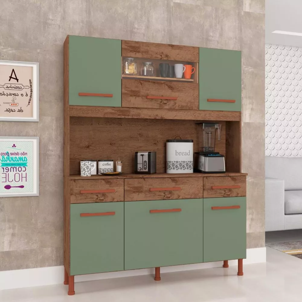 Cozinha Compacta 6 Portas 3 Gavetas Anápolis Atualle
