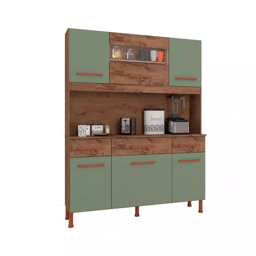Cozinha Compacta 6 Portas 3 Gavetas Anápolis Atualle
