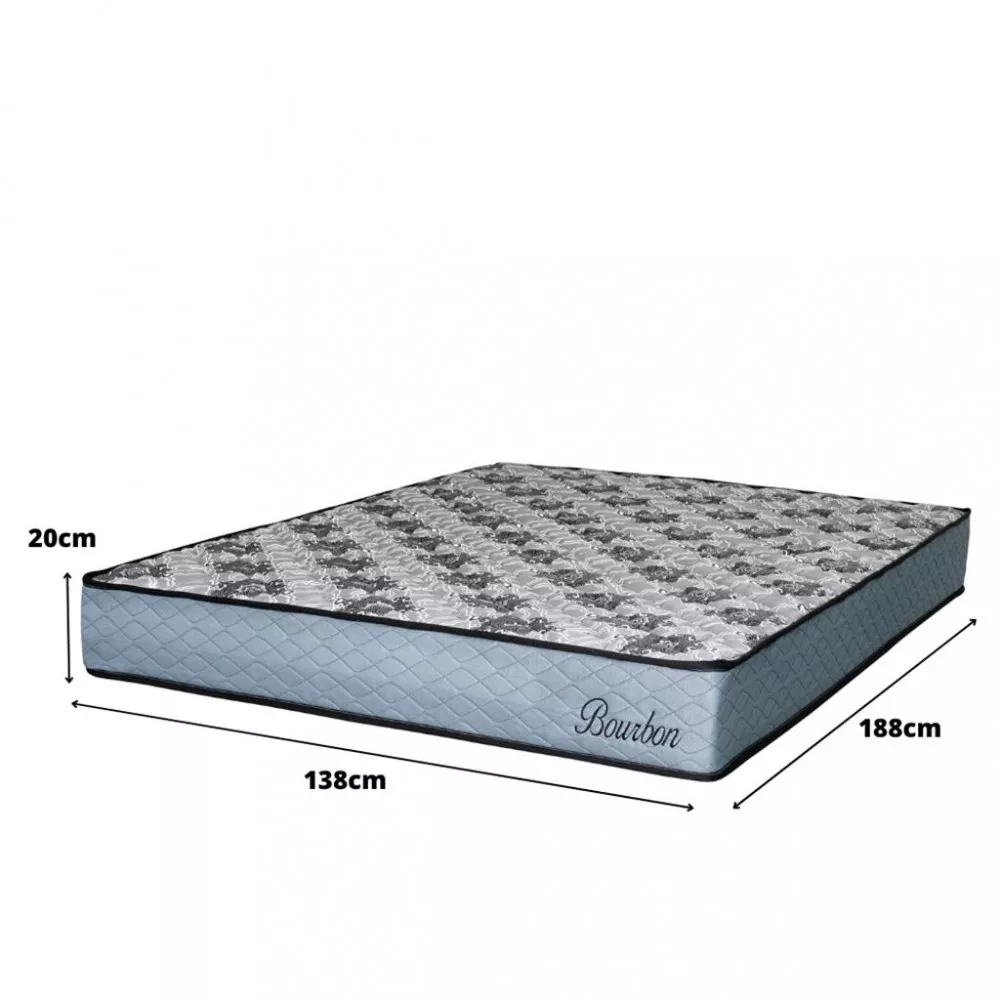 Colchão Casal 138cm Molas Ensacadas Bourbon Hellen