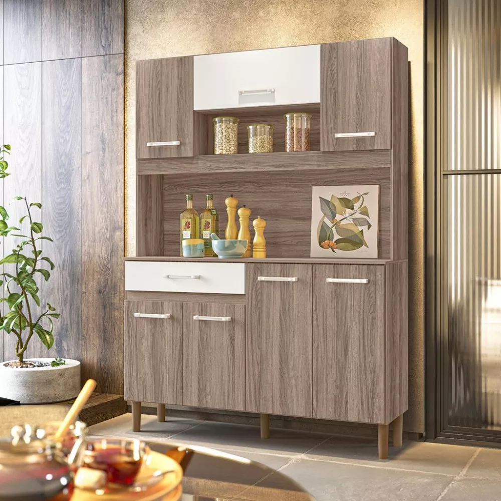 Cozinha Compacta 7 Portas 1 Gaveta Magazin Nicioli