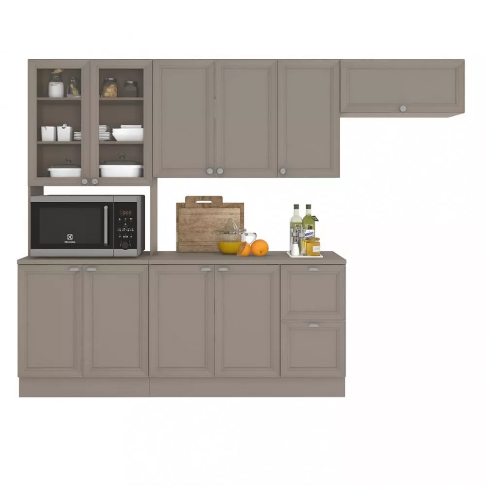 Cozinha Compacta 10 Portas 2 Gavetas Unna Poliman