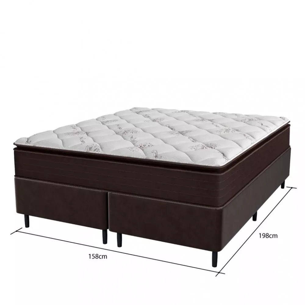 Cama Box Queen 158cm Molas Ensacadas Multiflex 2CEN Umaflex
