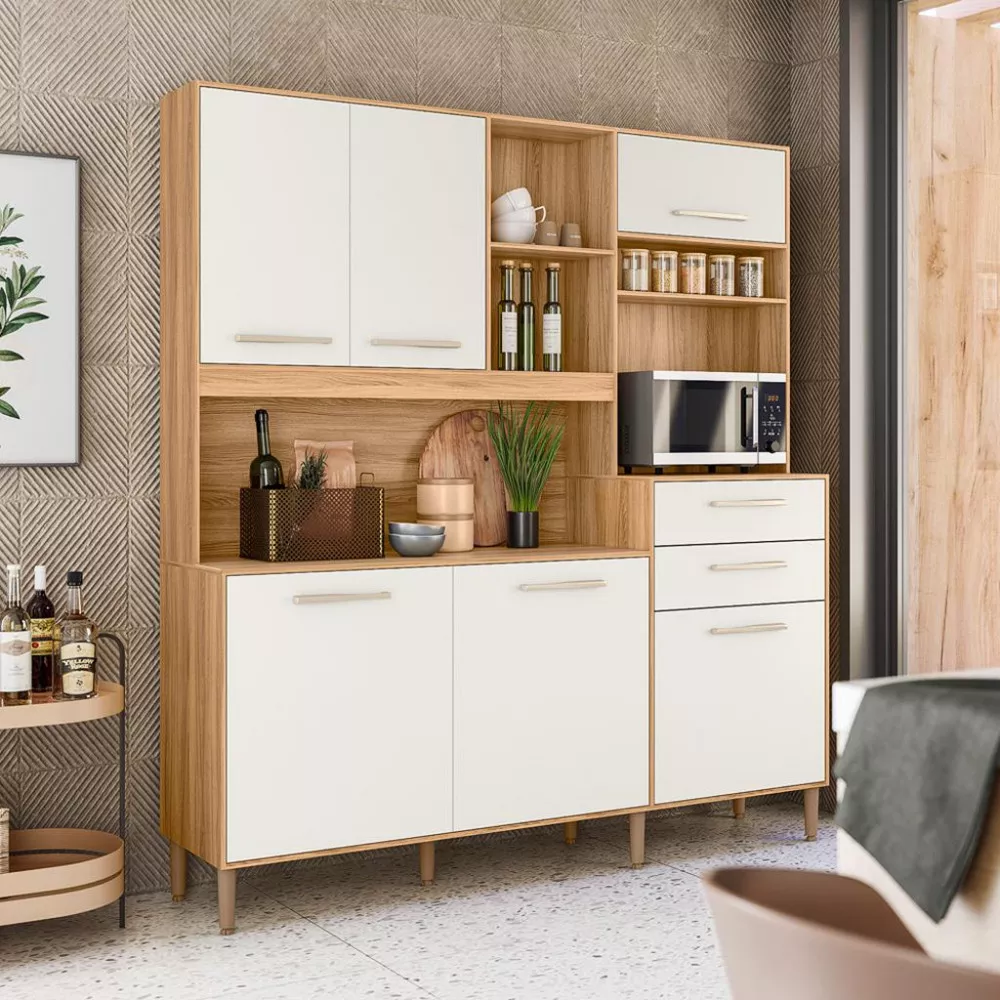 Cozinha Compacta 6 Portas 2 Gavetas Salsa Nicioli