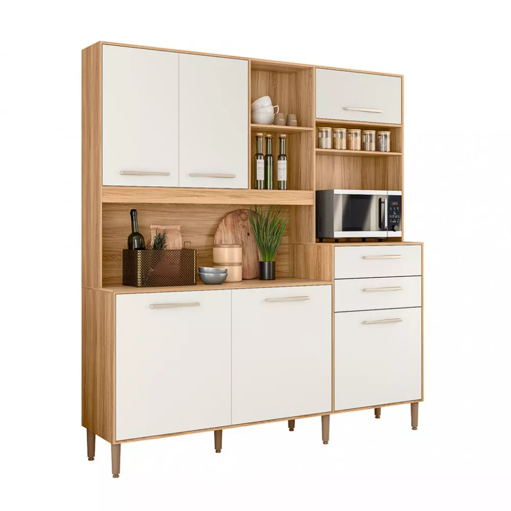 Cozinha Compacta 6 Portas 2 Gavetas Salsa Nicioli