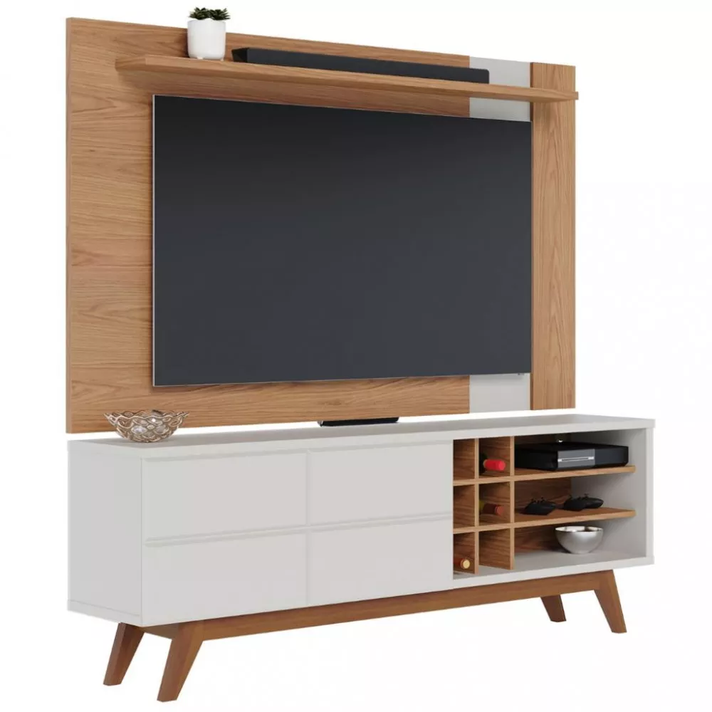 Rack com Painel para TV até 70 Polegadas 2 Portas Noronha Leme Colibri