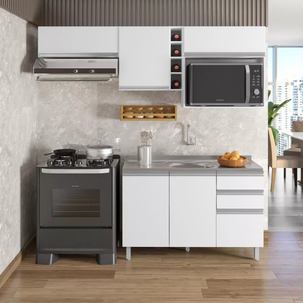 Cozinha Compacta 5 Peças Evidence Poliman