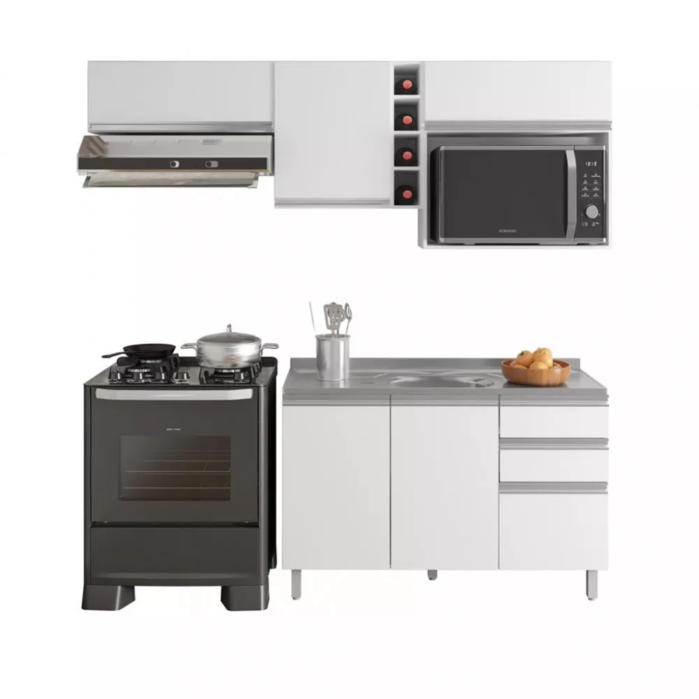 Cozinha Compacta 5 Peças Evidence Poliman