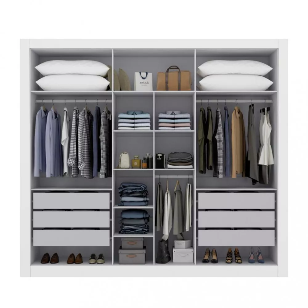 Guarda Roupa Casal 6 Portas Cannes Maxel