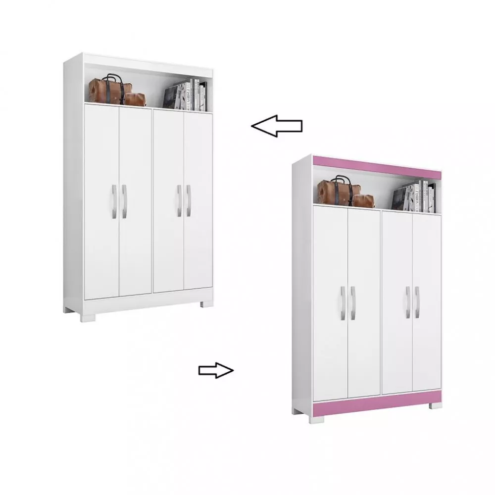 Image 1 of 6 of Armário Multiuso 4 Portas Flex NT4030 Notável Móveis