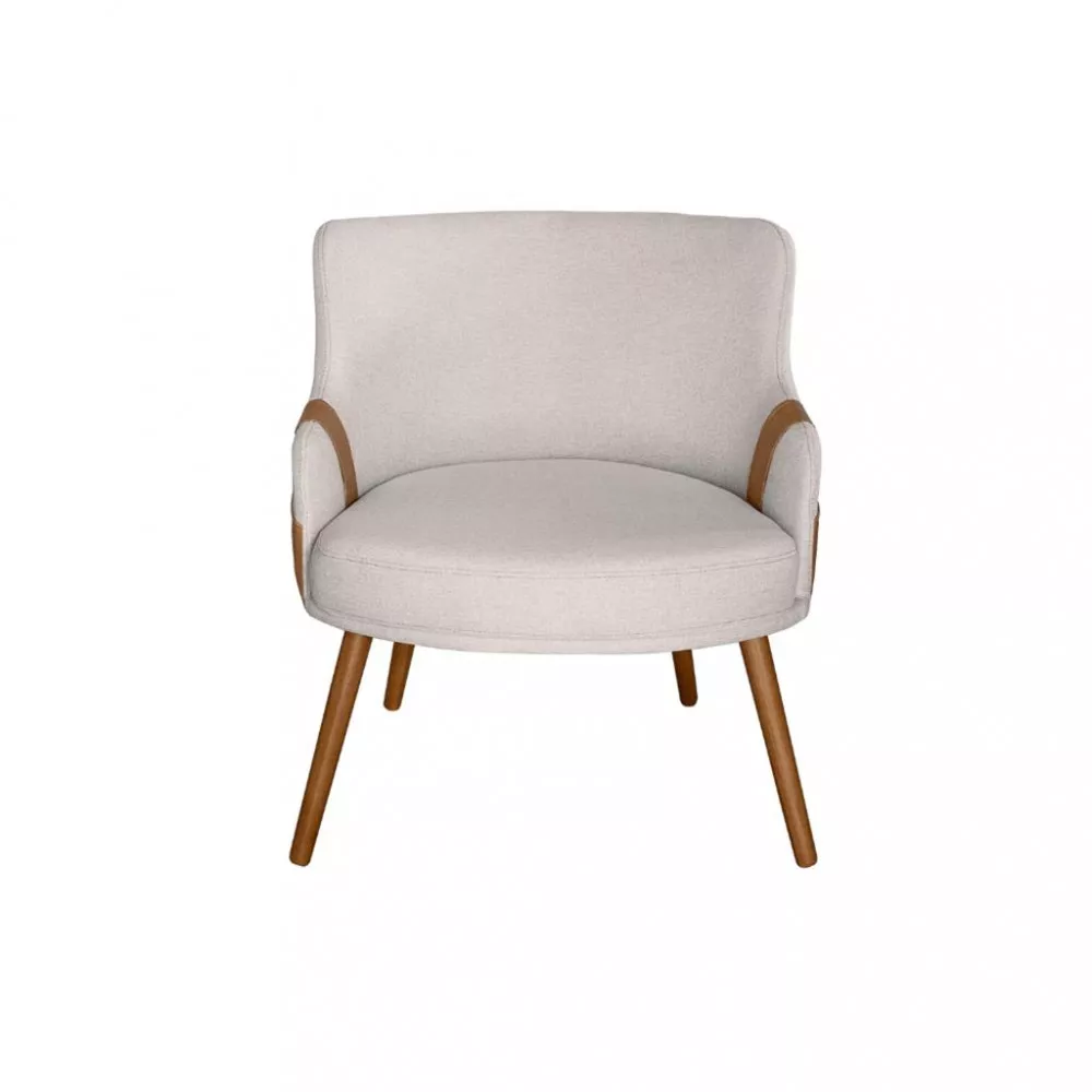 Poltrona 68cm Veludo Capri Konfort Móveis