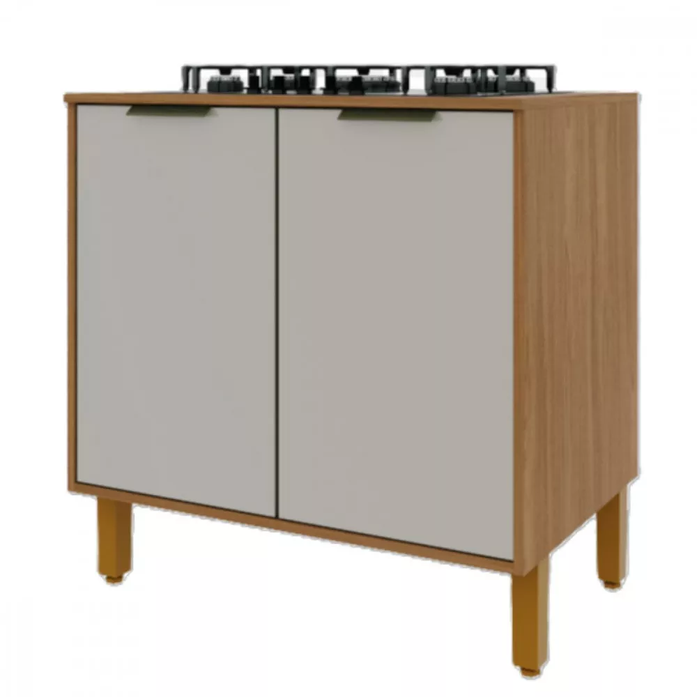 Balcão Cozinha 2 Portas 80cm Paris Indekes