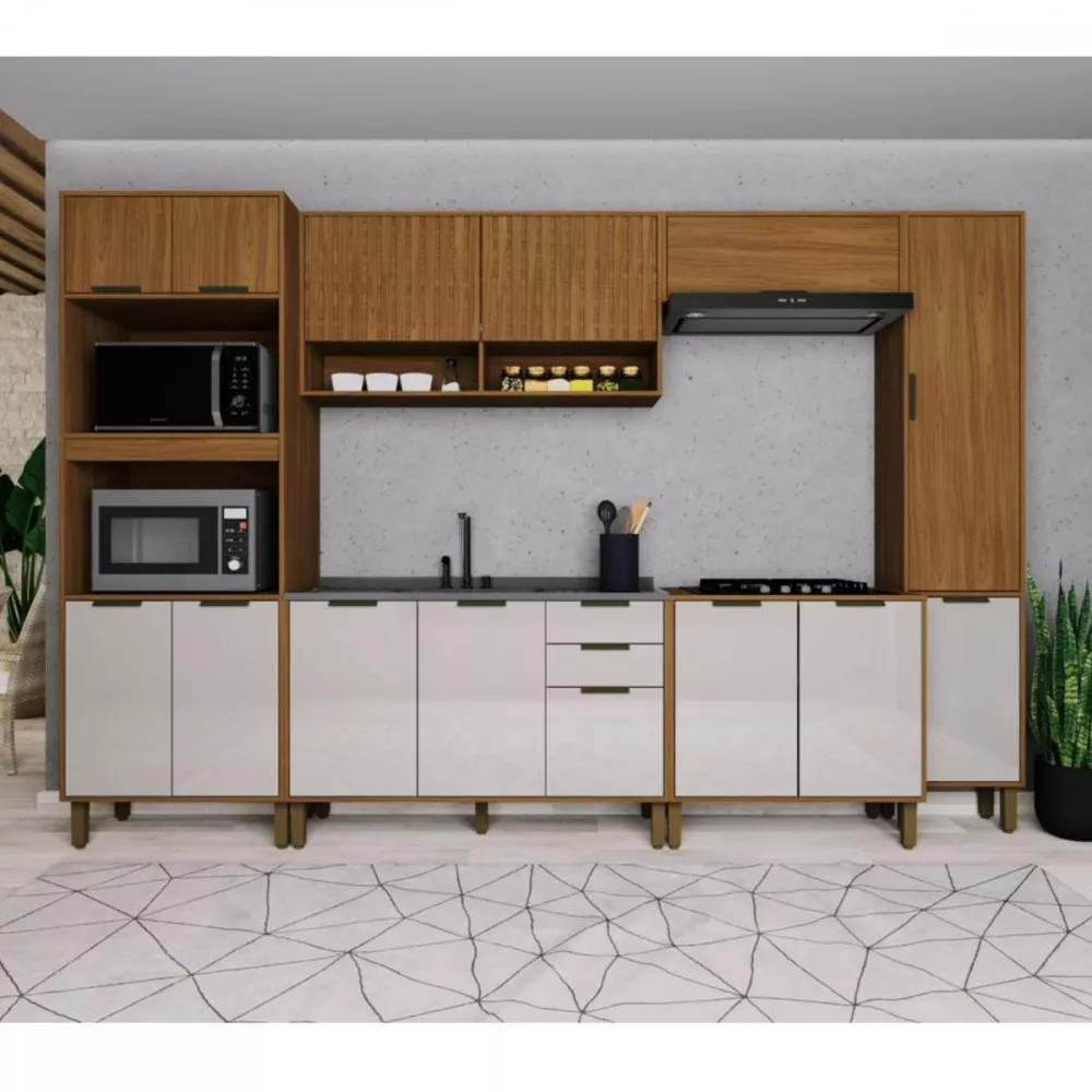 Paneleiro para 2 Fornos 2 portas 70cm Paris Indekes