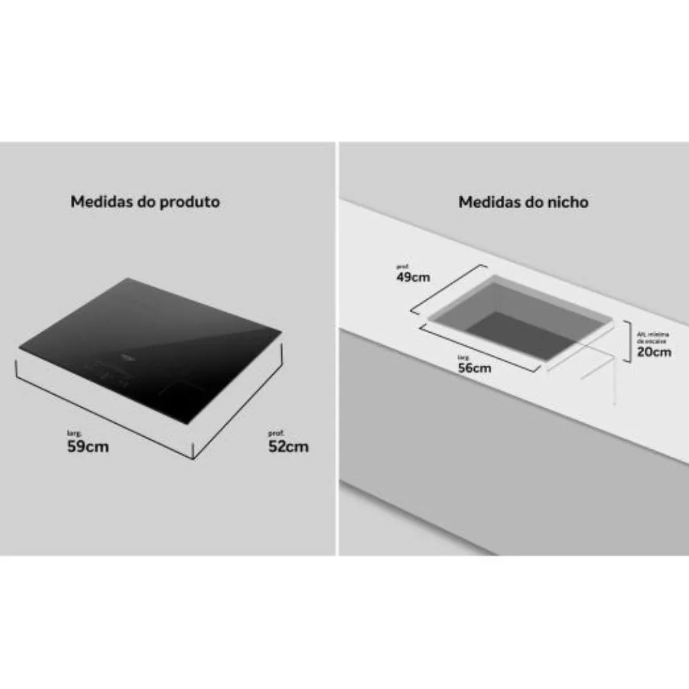 Cooktop Dako Supreme 4 Bocas Indução