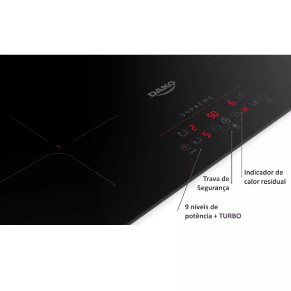 Cooktop Dako Supreme 4 Bocas Indução