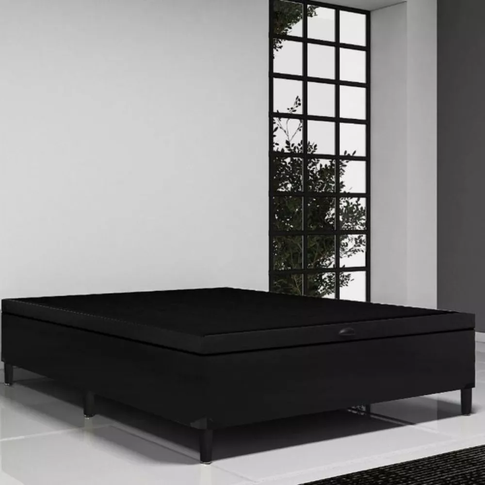 Base Box para Colchão Casal com Baú Itaflex 1,38x1,88x0,45