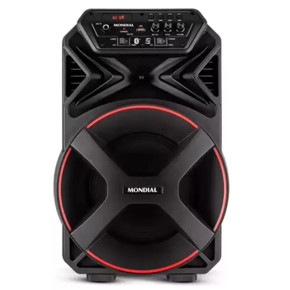 Caixa Amplificada Mondial 250W Bluetooth Recarregável CM-250