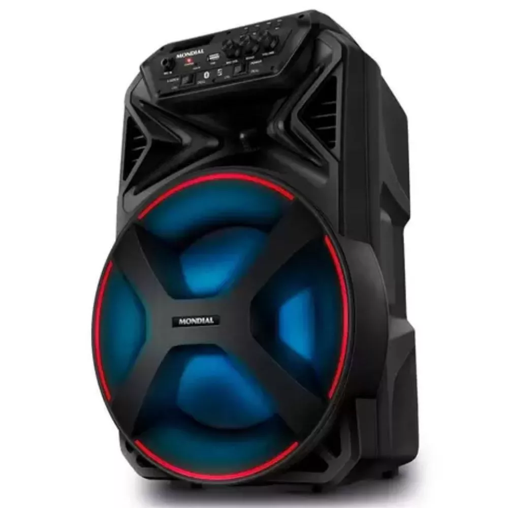 Caixa Amplificada Mondial 250W Bluetooth Recarregável CM-250