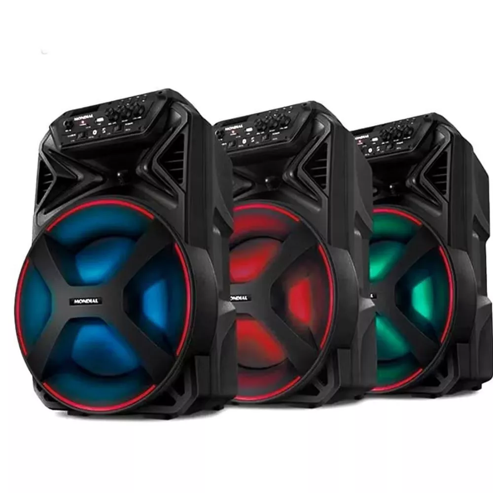 Caixa Amplificada Mondial 250W Bluetooth Recarregável CM-250