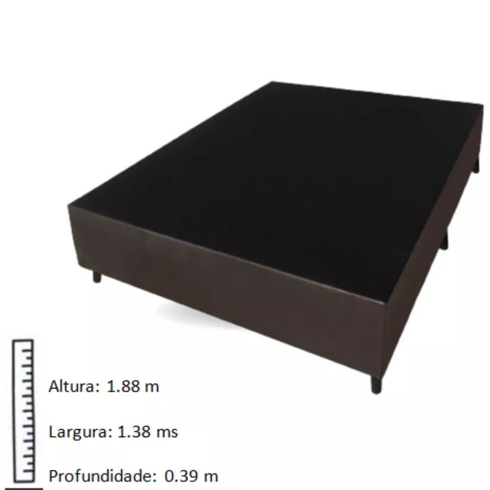 Base Box para Colchão Casal Itaflex 1,38x1,88x0,39